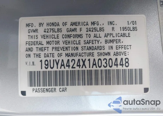 19UYA424X1A030448: 43833059