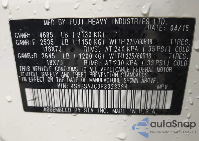 4S4BSAJC3F3323284: 43833158