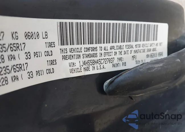 1J4HS58N45C727037: 43833210