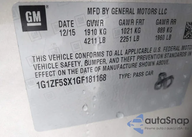 1G1ZF5SX1GF181168: 43833251