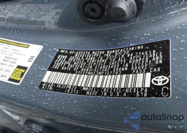 5YFEPMAE3MP147783: 43832542