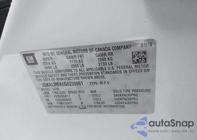 2GKALMEK6G6239961: 43832552