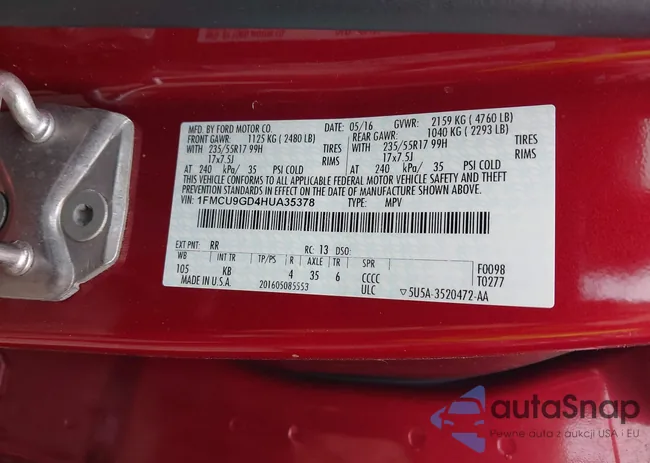 1FMCU9GD4HUA35378: 43832712