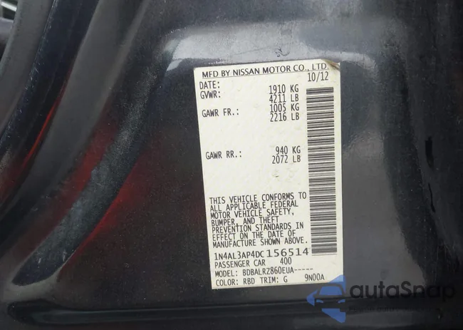 1N4AL3AP4DC156514: 43833922