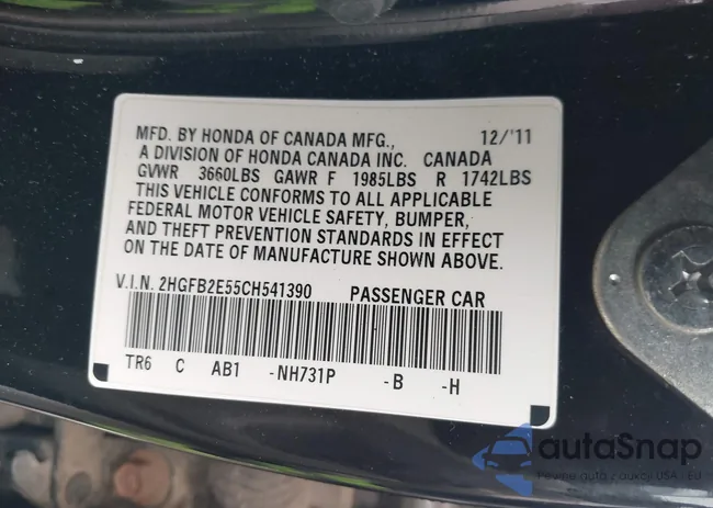 2HGFB2E55CH541390: 43833946