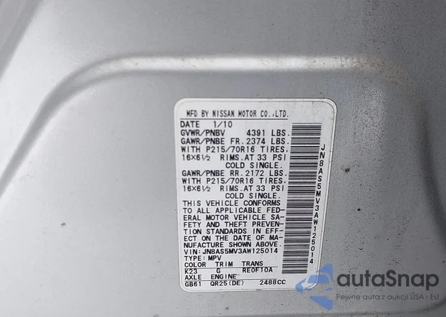 JN8AS5MV3AW125014: 43834033