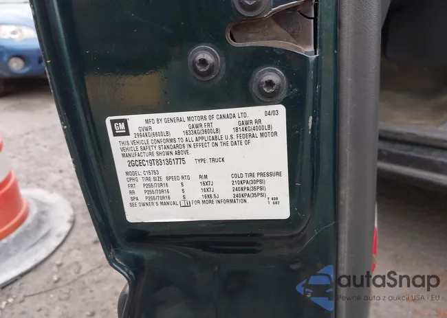 2GCEC19T831361775: 43834182