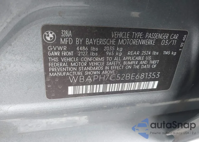 WBAPH7C52BE681353: 43834493