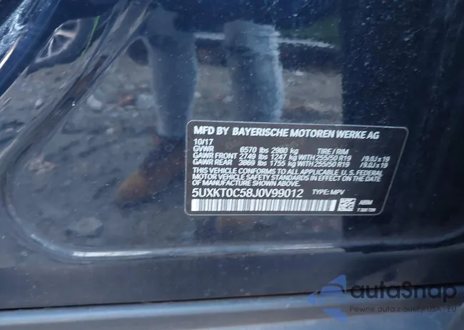 5UXKT0C58J0V99012: 43833645