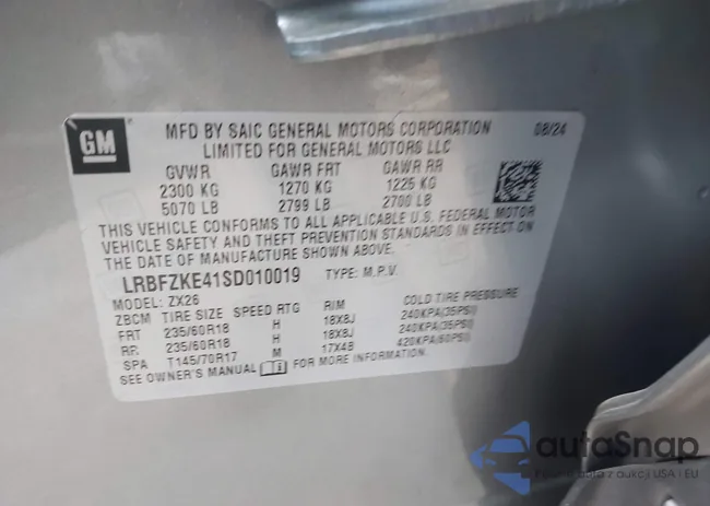 LRBFZKE41SD010019: 43833690