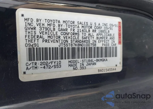 JT5ST87K8N0100758: 43835079