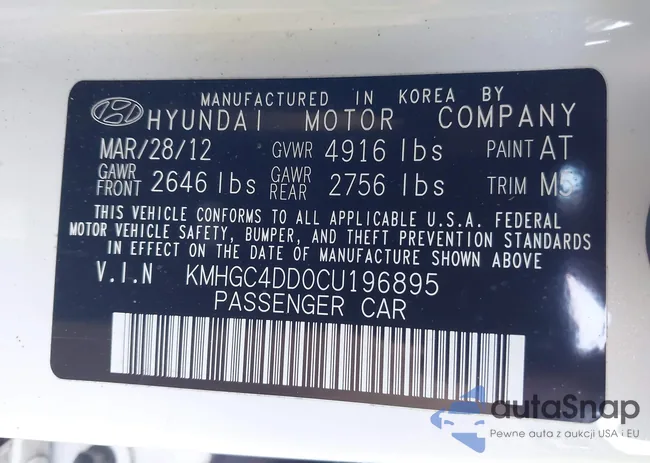 KMHGC4DD0CU196895: 43835153