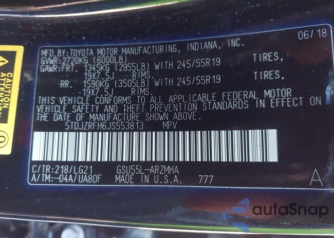 5TDJZRFH6JS553813: 43835174