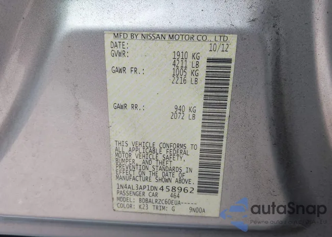 1N4AL3AP1DN458962: 43835196