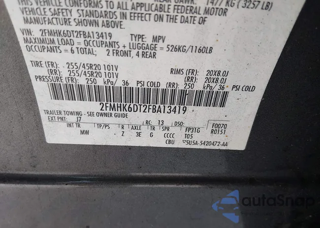 2FMHK6DT2FBA13419: 43835224