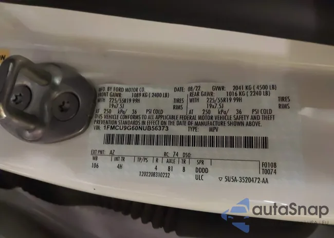 1FMCU9G60NUB56373: 43835318