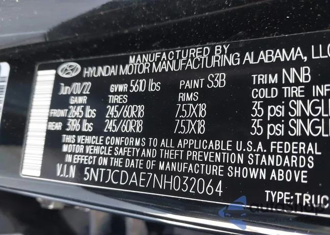 5NTJCDAE7NH032064: 43834532