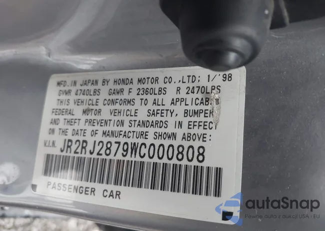 JR2RJ2879WC000808: 43834555