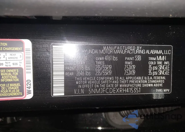 5NMJFCDEXRH415351: 43834581