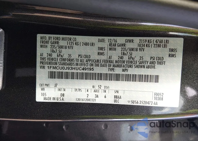 1FMCU0J93HUC49195: 43836010