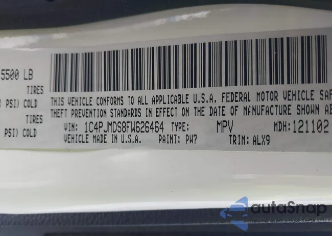 1C4PJMDS8FW626464: 43836053