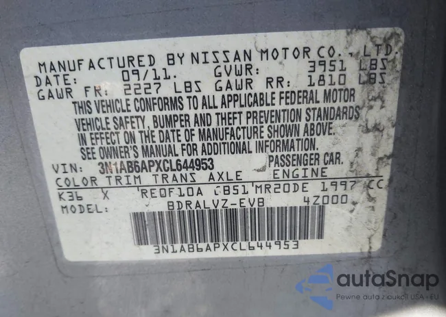 3N1AB6APXCL644953: 43836416