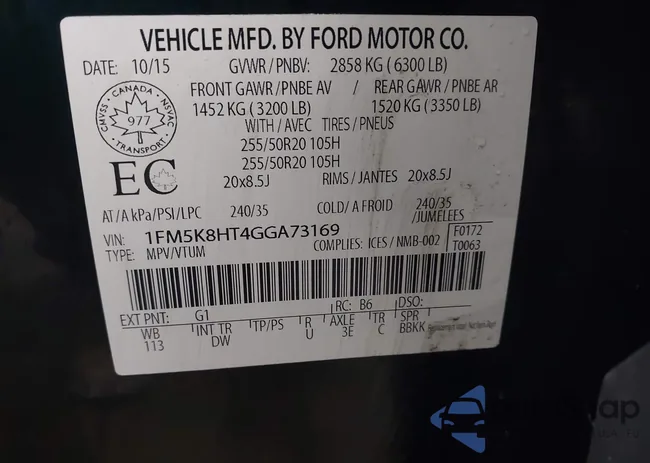 1FM5K8HT4GGA73169: 43836496