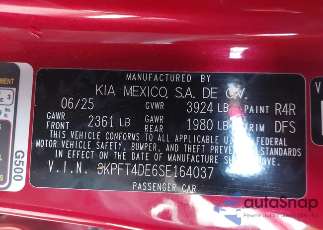 3KPFT4DE6SE164037: 43835722