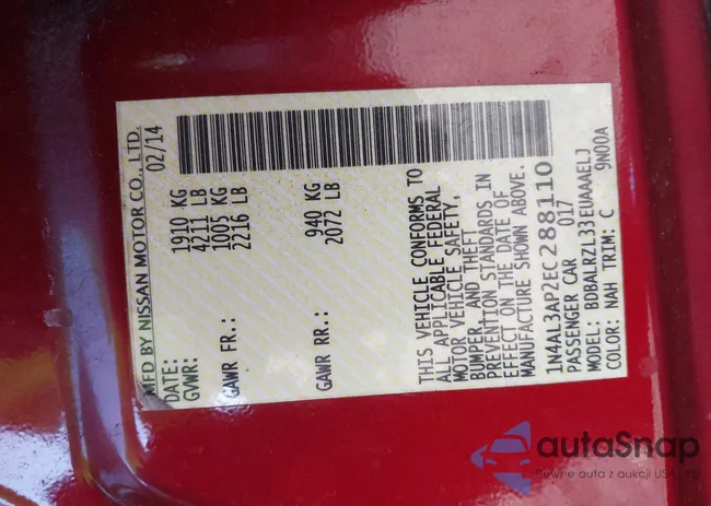 1N4AL3AP2EC288110: 43835785