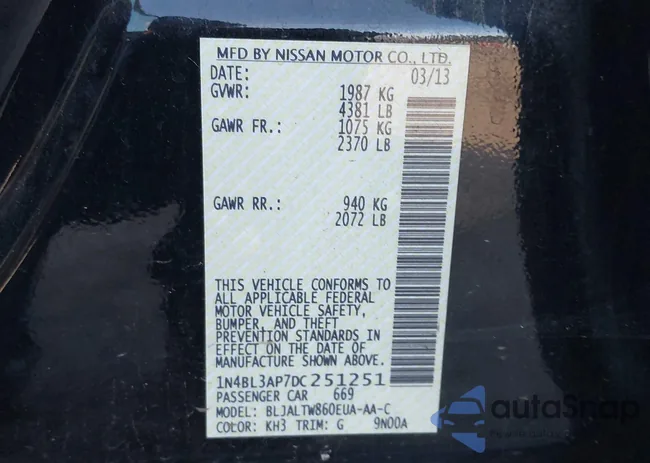 1N4BL3AP7DC251251: 43835869