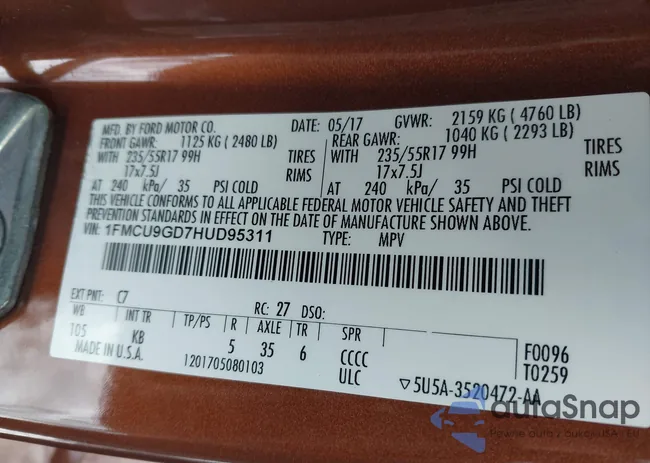 1FMCU9GD7HUD95311: 43836975