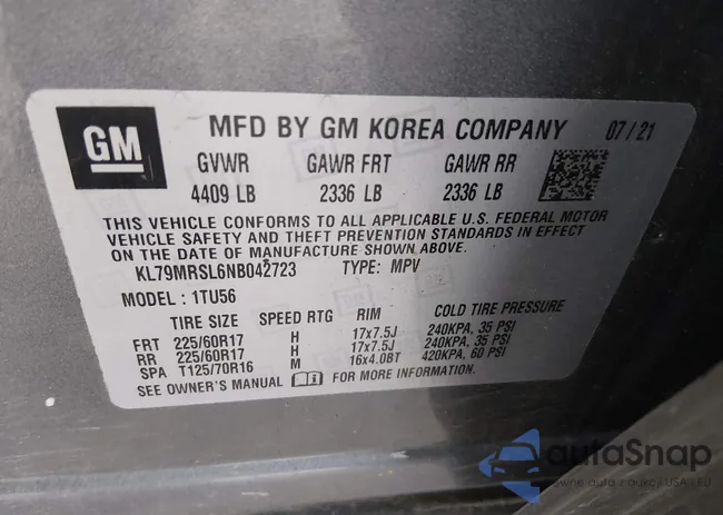 KL79MRSL6NB042723: 43836981