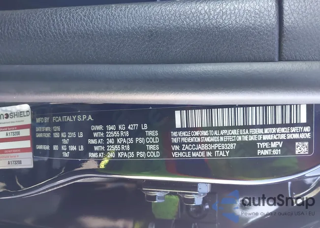 ZACCJABB3HPE93287: 43837004