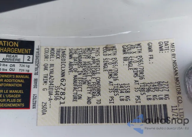 1N6ED1CLXNN627821: 43837332