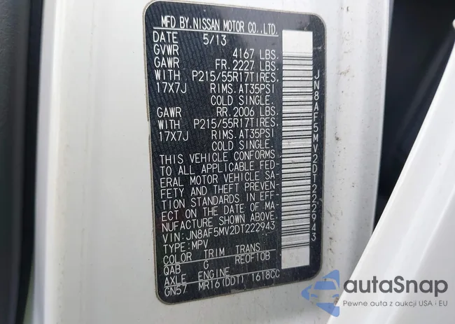 JN8AF5MV2DT222943: 43837348