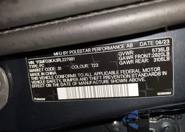 YSMFD3KA3RL227981: 43836647