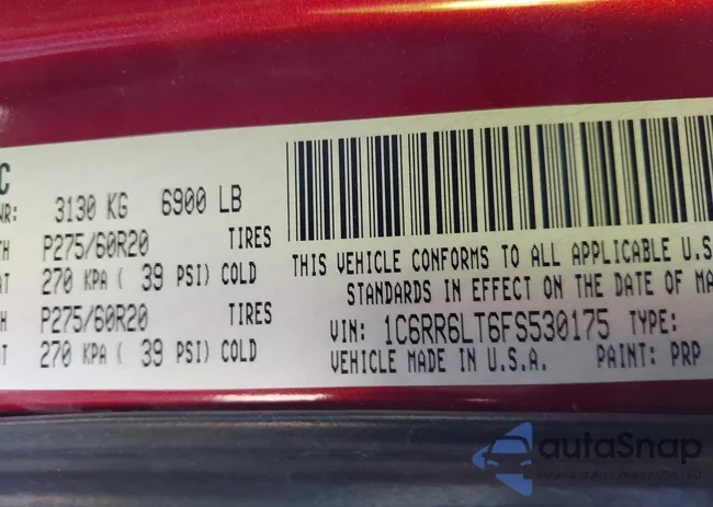 1C6RR6LT6FS530175: 43836889