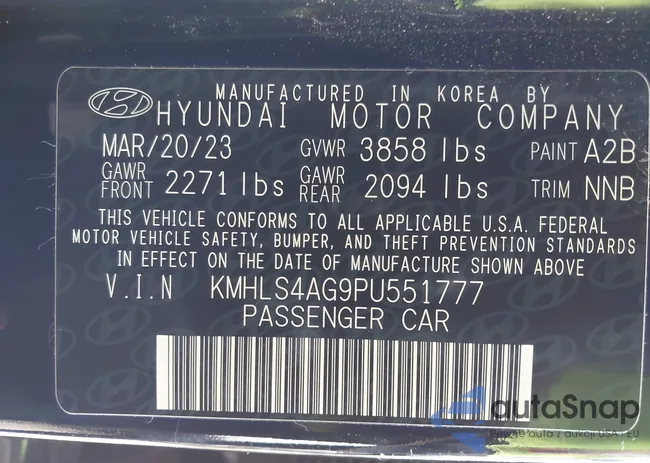 KMHLS4AG9PU551777: 43837908