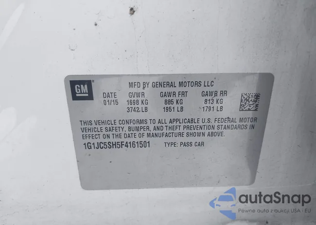 1G1JC5SH5F4161501: 43838009