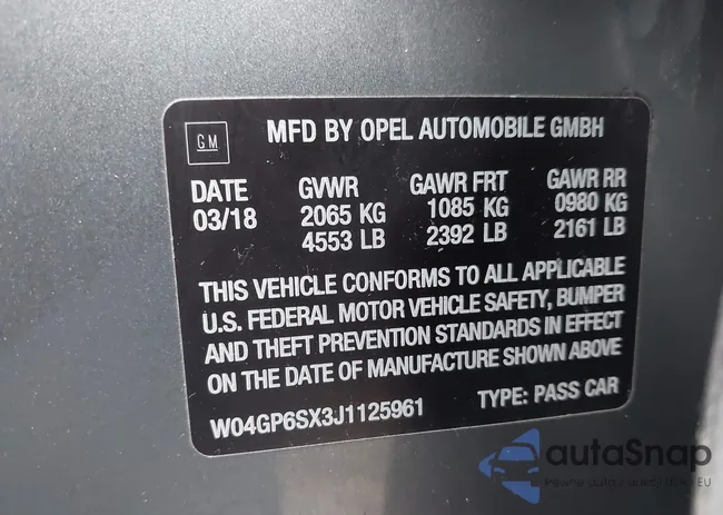 W04GP6SX3J1125961: 43838113