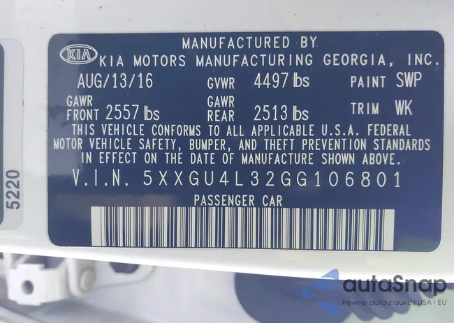 5XXGU4L32GG106801: 43838165