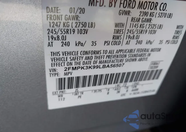 2FMPK3K99LBA56507: 43838187