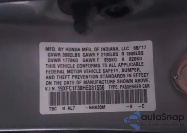 19XFC1F38HE031556: 43838224