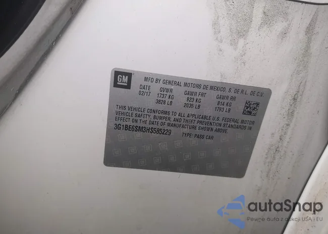 3G1BE6SM3HS585229: 43838403