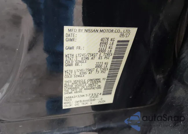 1N6BA1F32HN573524: 43838448