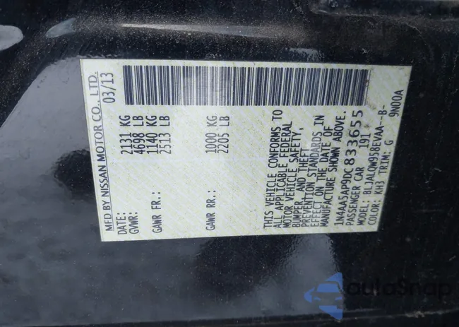 1N4AA5AP9DC833655: 43837657