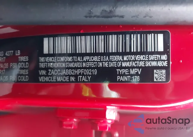 ZACCJABB2HPF09219: 43837678