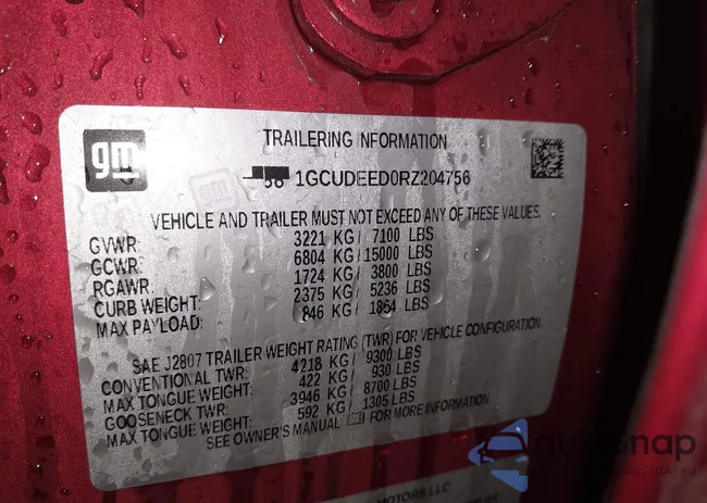 1GCUDEED0RZ204756: 43837796