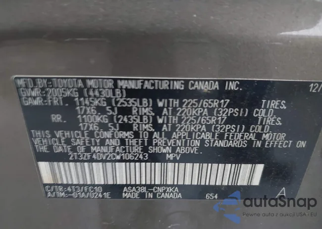 2T3ZF4DV2CW106243: 43839032