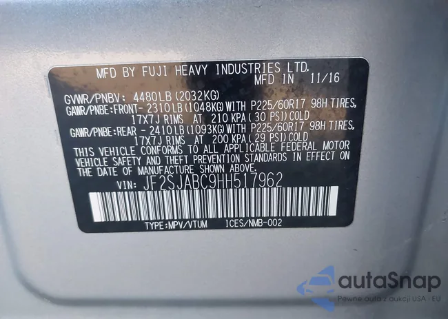 JF2SJABC9HH517962: 43839105